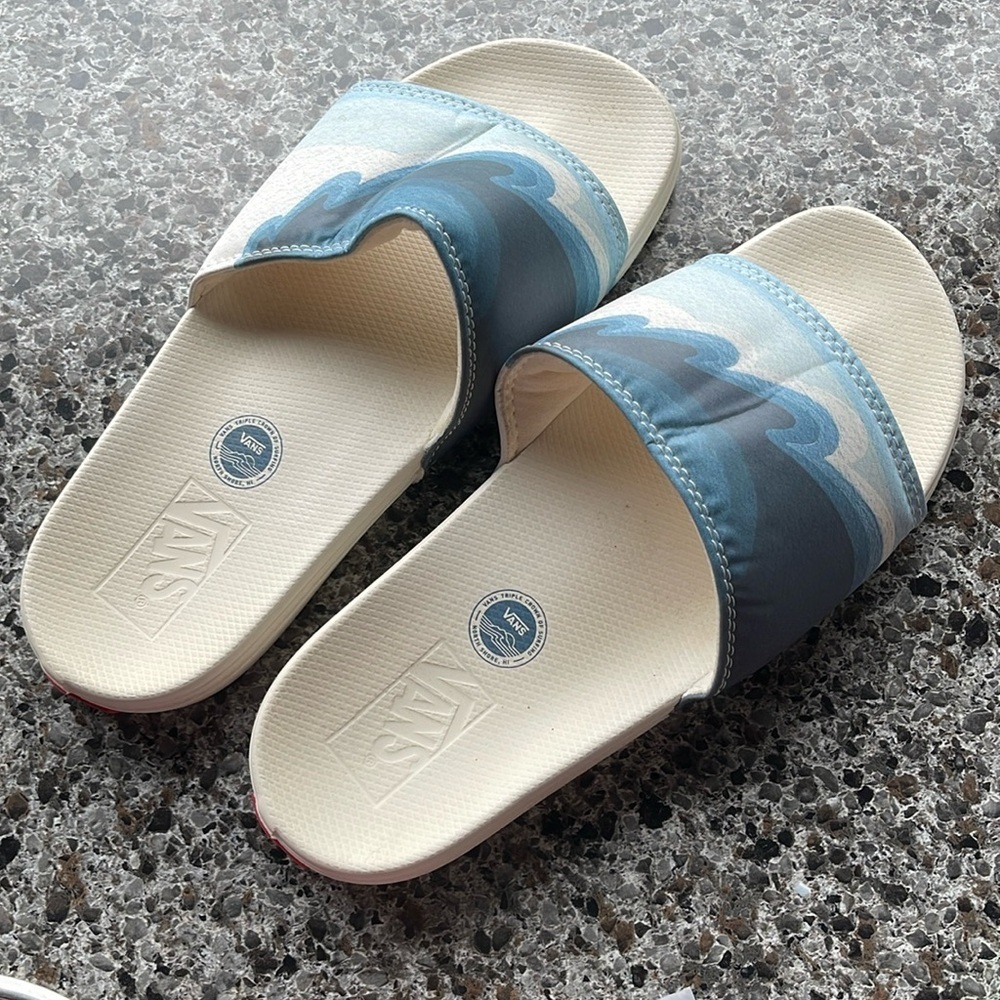 Unisex Sandals Vans‎ La Costa Slide-On women’s size 10 defect on the bottom of 1